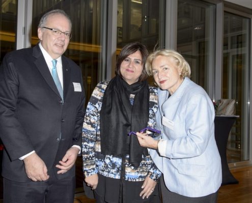 S.E. Alberto Guani, I.E. Maria Lorena Gutierrez Botero und Dr. Hildegard Stausberg